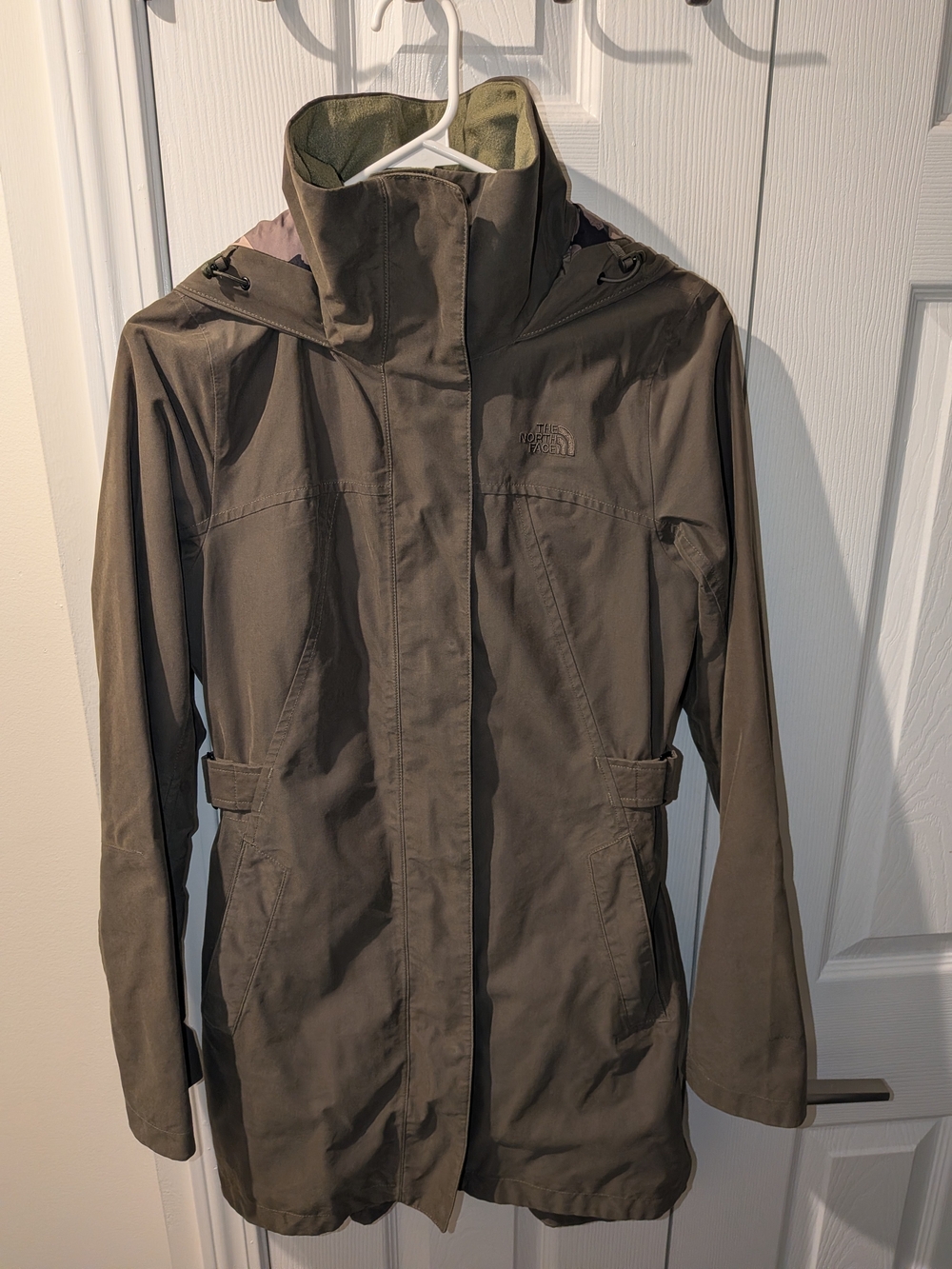The North Face Women's Waterproof Olive Hooded Jacket